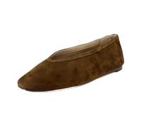Steve Madden Women's Leni Ballet Flat, Chesnut Suede, 7