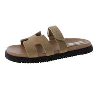 Steve Madden Women's Mayven Slide Sandal, Taupe Suede, 10