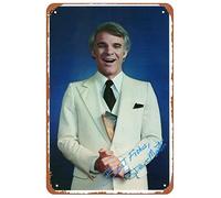 Steve Martin Best Fishes! - Letrero de metal divertido con retrato de 8 x 12 pulgadas, decoración de pared para interiores y exteriores, regalos para hombre