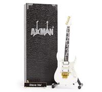 Steve Vai: JEMV7 - Réplica de guitarra en miniatura - Regalos musicales - Escala ornamental 1/4 hecha a mano - Incluye una caja de exhibición, etiqueta de nombre y soporte de guitarra en miniatura
