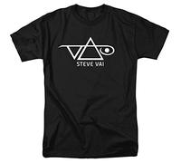 Steve Vai Logo T Shirt Licensed Rock N Roll Music Guitarist Band tee Black