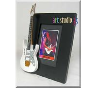 STEVE VAI - Marco de fotos en miniatura, color blanco