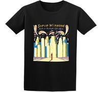 Steve Winwood Back in The High Life Again T-Shirt Mens Unisex Tees Black S