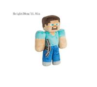 (SteveDoll, 30 cm/11,8 pulgadas) Minecraft Creeper Enderman Juguetes de peluche Muñeca de píxeles
