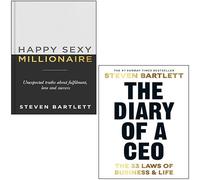 Steven Bartlett - Juego de colección de 2 libros (Happy Sexy Millionaire & The Diary of a CEO: Las 33 leyes de los negocios y la vida)