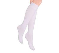 STEVEN Calcetines Hasta la Rodilla para Mujer I I Rodilla Alta Calcetines Largos para Muchachas I Algodón de Punto Liso Calcetines Largos I Calientes Cómodos