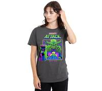 Steven Rhodes Anxiety Attack Camiseta de Mujer, Negro, L