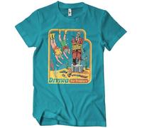Steven Rhodes Camiseta Diving for Treasure, Azul Tropical, XXL