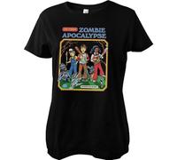 Steven Rhodes Camiseta para mujer My First Zombie Apocalypse Girly, Negro , XL