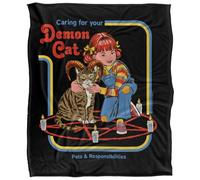 Steven Rhodes Caring For Your Demon Cat Manta súper Suave con Tacto Sedoso - 152 x 127 cm