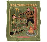 Steven Rhodes Eat Your Greens Manta súper Suave con Tacto Sedoso - 152 x 127 cm