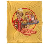 Steven Rhodes Eat Your Worries Manta súper Suave con Tacto Sedoso - 152 x 127 cm