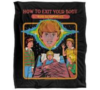 Steven Rhodes How To Exit Your Body Manta súper Suave con Tacto Sedoso - 152 x 127 cm