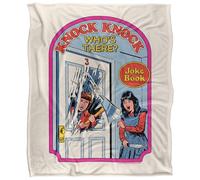 Steven Rhodes Knock Knock Who's There Manta súper Suave con Tacto Sedoso - 152 x 127 cm