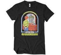 Steven Rhodes Licenciado Oficialmente Don't Be A Garbage Person Camiseta para Hombre (Negro), Small