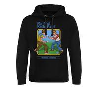 Steven Rhodes Licenciado Oficialmente My First Knife Fight Epic Sudaderas con Capucha (Negro), Large