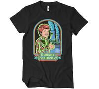 Steven Rhodes Licenciado Oficialmente Radiate Positivity Hombre Camiseta (Negro), XXXXX-Large