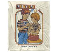 Steven Rhodes Lluviay Day Fun Manta súper Suave con Tacto Sedoso - 152 x 127 cm