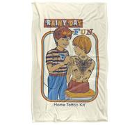 Steven Rhodes Lluviay Day Fun Manta súper Suave con Tacto Sedoso - 91 x 147 cm