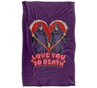 Steven Rhodes Love You To Death Manta súper Suave con Tacto Sedoso - 91 x 147 cm