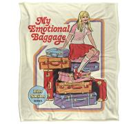 Steven Rhodes My Emotional Baggage Manta súper Suave con Tacto Sedoso - 152 x 127 cm