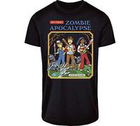 Steven Rhodes My First Zombie Apocalypse Hombre Camiseta Negro 100% algodón Regular