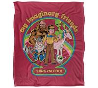 Steven Rhodes My Imaginary Friends Manta súper Suave con Tacto Sedoso - 152 x 127 cm