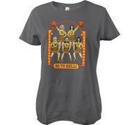 Steven Rhodes No Way Go to Hell Girly Tee - Camiseta para mujer, color marrón, gris oscuro, XL