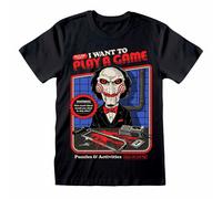 Steven Rhodes 'Saw I Want To Play A Game' (Negro) Camiseta - ¡NUEVO Y OFICIAL