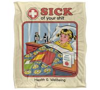 Steven Rhodes Sick of Your Shit Manta súper Suave con Tacto Sedoso - 152 x 127 cm