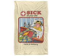 Steven Rhodes Sick of Your Shit Manta súper Suave con Tacto Sedoso - 91 x 147 cm