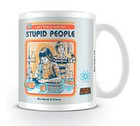Steven Rhodes Taza de cerámica de 315 ml - Let's Find A Cure For Stupid People