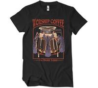 Steven Rhodes Worship Coffee - Camiseta negra, Negro , M