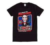 Steven Rhodes 'Saw I Want To Play A Game' (Negro) Camiseta - ¡NUEVO Y OFICIAL
