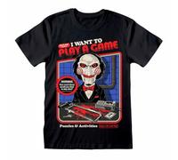 Steven Rhodes x Saw I Want To Play A Game Hombre Camiseta Negro XL