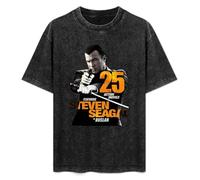 Steven Seagal Mens T-Shirt Printed Graphic Top Unisex Black tee XL