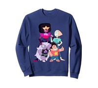 Steven Universe Gemstone Gang Sudadera, Unisex para Adultos, Azul Marino, M