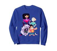 Steven Universe Gemstone Gang Sudadera, Unisex para Adultos, Azul Real, S