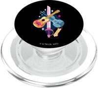 Steven Universe Rose Quartz Swords and Guitars PopSockets PopGrip para MagSafe