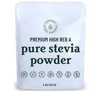 Stevia en polvo puro de alta calidad, extracto de estevia en polvo natural para hornear, edulcorante cero calorías, sin rellenos, sin regusto, apto para dieta cetogénica sin OMG, 810 porciones, 113 g