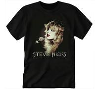 Stevie-Nicks Singer Unisex T Shirt Music Funny Black Vintage Gift Men tee Black Black M