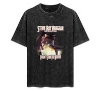 Stevie Ray Vaughan Couldn'T Stand The Weather Album Cover Art Men's T-Shirt Unisex Black Cotton Hip Hop Print tee Shirts L