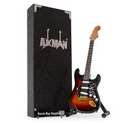 Stevie Ray Vaughan: Número uno - Réplica de guitarra en miniatura - Regalos musicales - Escala ornamental hecha a mano 1/4 - Incluye caja de exhibición