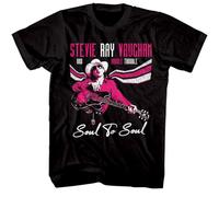 Stevie Ray Vaughan Soul to Soul Men's T Shirt Double Trouble Blues Rock Merch Black3XL