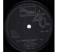 STEVIE WONDER - HE'S MISSTRA KNOW IT ALL 7 INCH (7" VINYL 45) UK TAMLA MOTOWN 1973