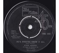 STEVIE WONDER - HE'S MISSTRA KNOW IT ALL - 7 inch vinyl / 45 record