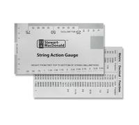 StewMac Medidor de Acción de Cuerdas, Métrico, Regla de Acero Inoxidable | Escala de 0,25 a 3,50 mm diseñada por Dan Erlewine; lectura directa de la altura de cuerdas para lograr un set-up repetible.