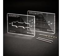 StewMac Plantillas de enrutamiento de pastilla para bajo jazz, juego de 2 plantillas para pastilla de puente