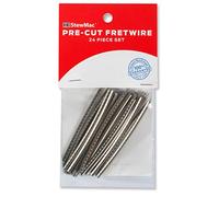StewMac - Trastes Precortados Wide/Highest Radio 12" Aleación Níquel Plata al 18%, Pack 24 Piezas, Corona 0,110" x 0,053", Ranuras de 0,023"