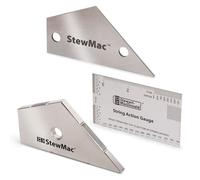 StewMac Trío de herramientas de trastes de precisión, Imperial, medidor de acción de cuerda, balancín de traste, besador de trastes para configuración y reparación de guitarra